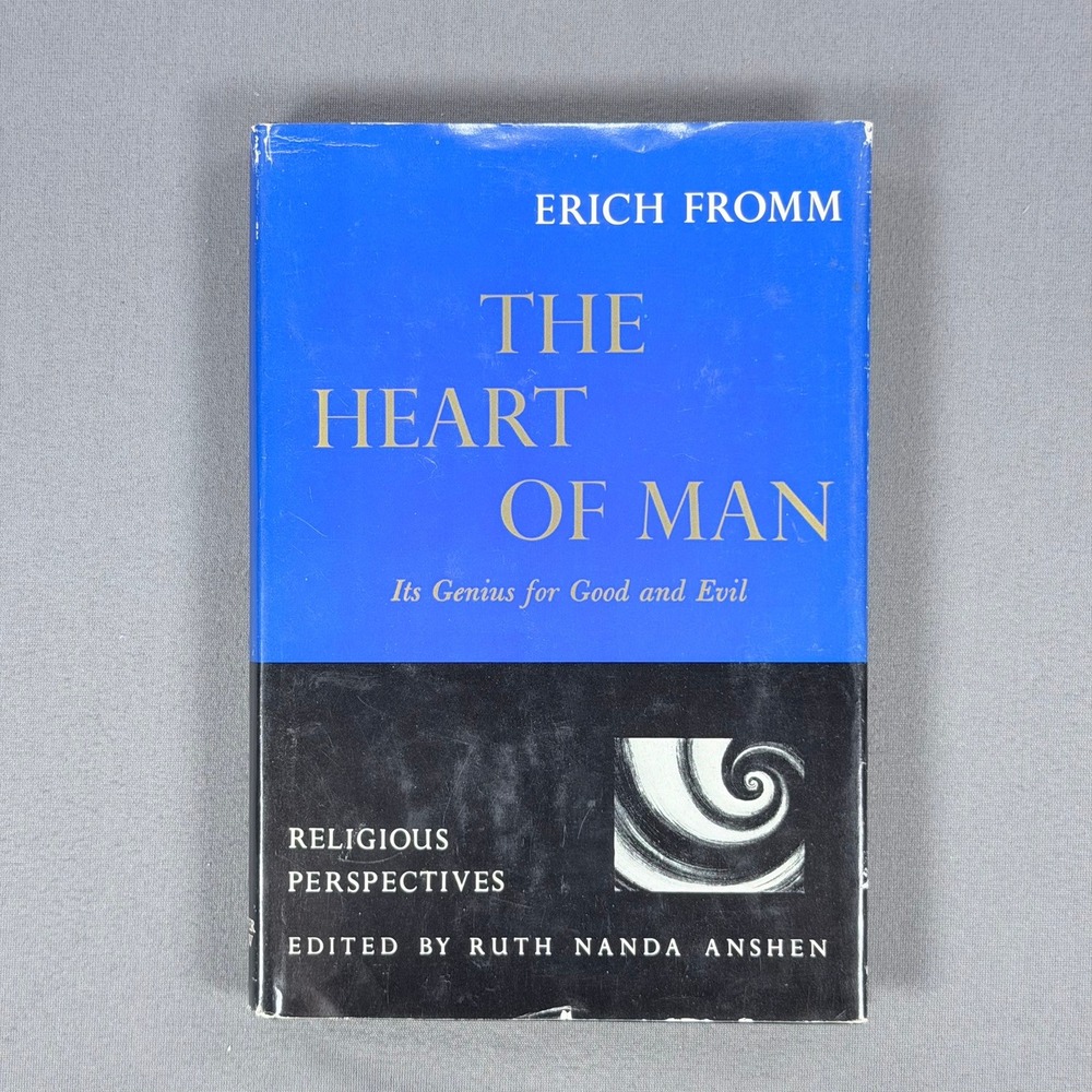 Erich Fromm The Heart of Man Hardcover 1964 1st Ed Psychology Philosophy Social